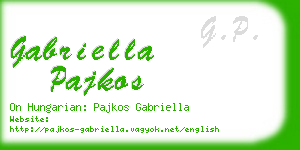 gabriella pajkos business card